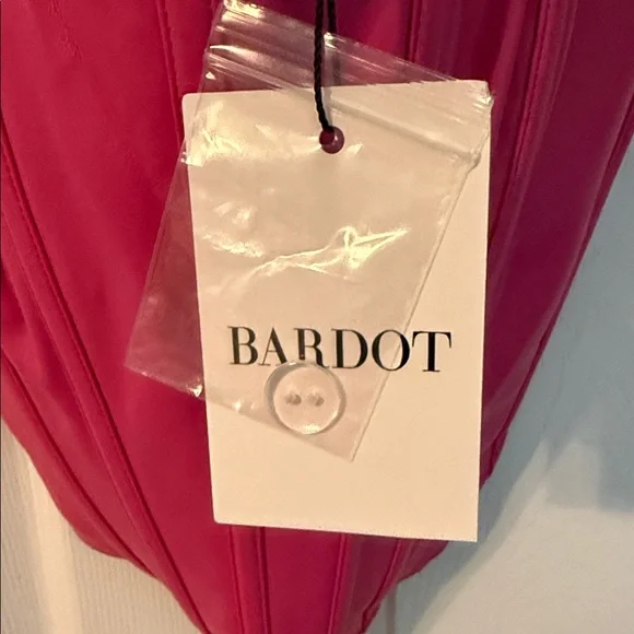 Hot Pink Bardot Corset Top - Picture 3 of 7